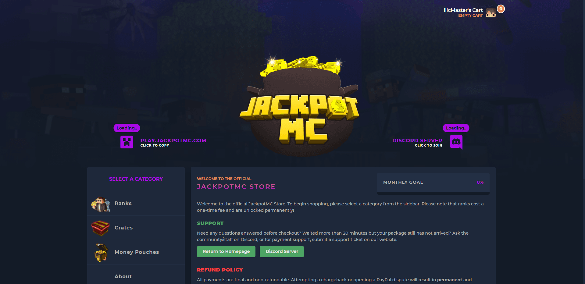 JackpotMC - Store